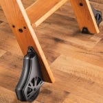 Rockler 8 Foot Classic Rolling Library Ladder Kit Hardware with 12 Feet of Track, Satin Black