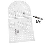 XL Cribbage Board Templates, 3-Player, Curved Track