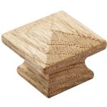 Red Oak Mission Style Wooden Knobs, 1-1/4'' W