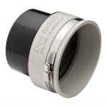 Dust Right Schedule 40 PVC Adapter, 4'' PVC to 4'' Fitting