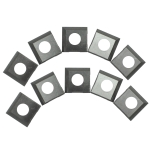 Carbide 2-Edge Insert Cutters for Rikon 20-600H, 25-130H, 25-131H, 10-Pack