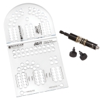 Small Cribbage Board Templates, 2-Player, Curved Track