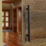 I-Semble Rolling Barn Door Handle, Black
