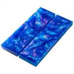 Sky Blue/Lavender Resin Knife Scales