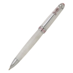 Breast Cancer Awareness Pen Hardware Kit, Chrome with Pink Crystals