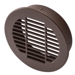 Brown Round Vent Grill, Fits 2-1/2'' Hole
