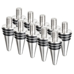 Cone Tip Stainless Steel Bottle Stopper Turning Kits, 10-Pack