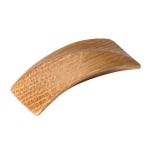 2-5/8''  Ridged Designer Wood Cabinet Knob, Oak