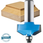 Rockler 30° Chamfer Bead Profile Router Bit - 1-1/4" Dia x 9/16" H x 1/2" Shank