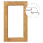 Artesia 4-Piece Glass Door Frame, Custom Sizes and Materials