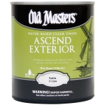 Old Masters Ascend Exterior Water-Based Clear Finish, Quart, Satin