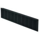 Black Rectangular Vent Grill, Fits 2-3/8'' x 8-5/8'' Opening