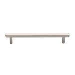 5-1/4''  Hex Modern Cabinet Pull, Satin Nickel