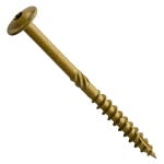 Centerline #14 x 3'' Washer Head Star Drive Construction Lag Screws, Exterior Bronze Ceramic, 25-Pack