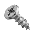Centerline #6 x 5/8'' Flat Head Phillips Cabinet Hardware Mounting Screws, Zinc, 100-Pack
