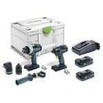 Festool TPC 18 Hammer Drill I-Set with TID 18 Impact Driver (577616)