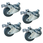 Set of 4 Swiveling/Locking Casters for Jet Drum Sanders