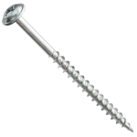 Centerline #8 x 3'' Washer Head Square X Wood Screws, Zinc, 100-Pack