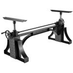 Cast Iron Crank Height-Adjustable Table Base, 71'' Long