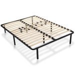 Queen-Size Platform Bed Frame with Wooden Slats