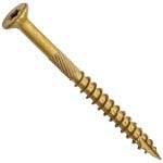 Centerline #10 x 2-1/2'' Flat Head Star Drive Fluted-Tip Wood Screws, Exterior Bronze Ceramic, 50-Pack