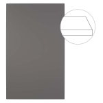 Thermofoil RTF Slab Door, Custom Sizes and Materials