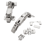 Blum Clip Top BLUMotion 155° Zero Protrusion Hinges, Nickel, Frameless, Full Overlay