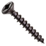 Centerline #6 x 3/4'' Flat Head Square X Wood Screws, Lube Finished, 100-Pack