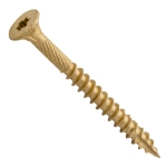 Centerline #8 x 1-3/4'' Flat Head Star Drive Fluted-Tip Wood Screws, Exterior Bronze Ceramic, 100-Pack