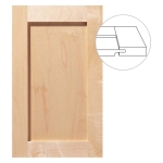 Durango 5-Piece Solid Wood Flat Panel Door, Custom Sizes and Materials