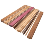 Exotic Hardwood Cutting Board Kit, 9-7/8''W x 16''L x 3/4'' Thick