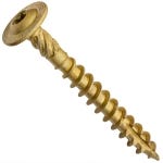 Centerline #14 x 2-1/2'' Washer Head Star Drive Construction Lag Screws, Exterior Bronze Ceramic, 50-Pack