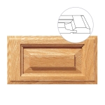 Revere 5-Piece Raised Panel Drawer Front, Custom Sizes and Materials