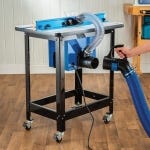 Dust Right Router Table Dust Bucket Kit with Dual Port and Fence Hose