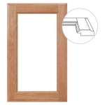 Revere 4-Piece Glass Door Frame, Custom Sizes and Materials