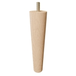 6'' Tapered Turned Leg, Hard Maple