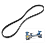 Replacement Drive Belt for Rockler VS 12-24 Variable Speed Midi Lathe