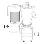 Replacement Bags for Dust Right Wall-Mount HEPA Cyclone Dust Collector, 4-Pack