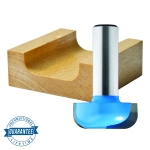 Rockler Dish Carving Router Bit - 1" Dia x 1/2" H x 1/4" Shank