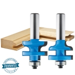 Rockler Traditional Rail and Stile Router Bit - 1-3/8" Dia x 1" H x 1/2" Shank