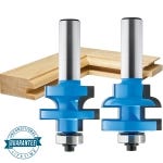Rockler Round Rail and Stile Router Bit - 1-5/8" Dia x 1" H x 1/2" Shank