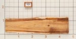 Canarywood Live Edge Slab, 14-1/4''W x 55''L x 1-1/8'' Thick