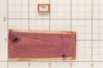 Purpleheart Live Edge Slab, 17''W x 38''L x 1-1/8'' Thick