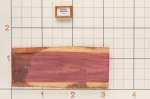 Purpleheart Live Edge Slab, 15-3/4''W x 37''L x 1-1/8'' Thick