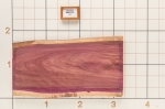 Purpleheart Live Edge Slab, 20-1/2''W x 38''L x 1-1/8'' Thick