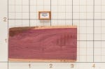 Purpleheart Live Edge Slab, 20''W x 37''L x 1-1/8'' Thick