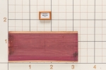 Purpleheart Live Edge Slab, 17''W x 38''L x 1-1/8'' Thick