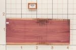 Purpleheart Live Edge Slab, 20-1/4''W x 49''L x 1-1/8'' Thick