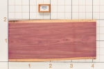 Purpleheart Live Edge Slab, 23''W x 49''L x 1-1/8'' Thick