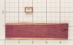 Purpleheart Live Edge Slab, 14''W x 54''L x 1-1/8'' Thick